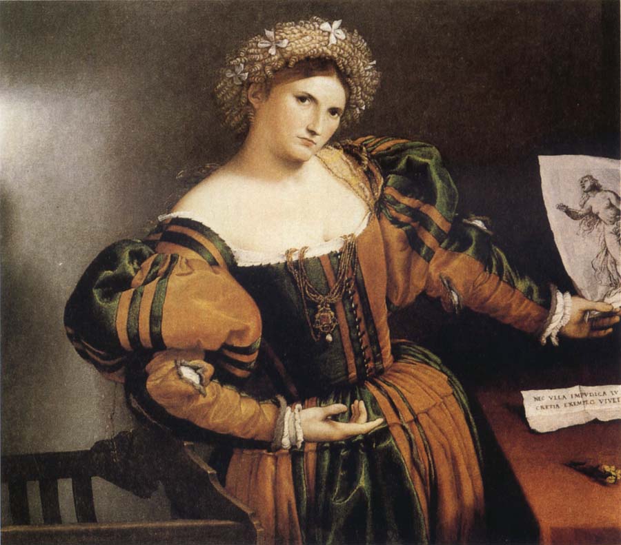 Lorenzo Lotto Portrait of a Lady as Lucretia